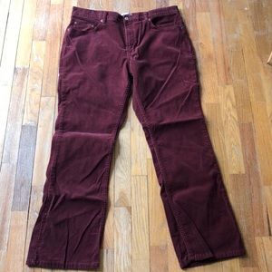 Maroon Old Navy Stretch Corduroy Pants. Size 16